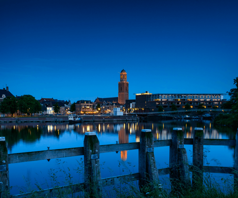 Uitzicht over Zwolle